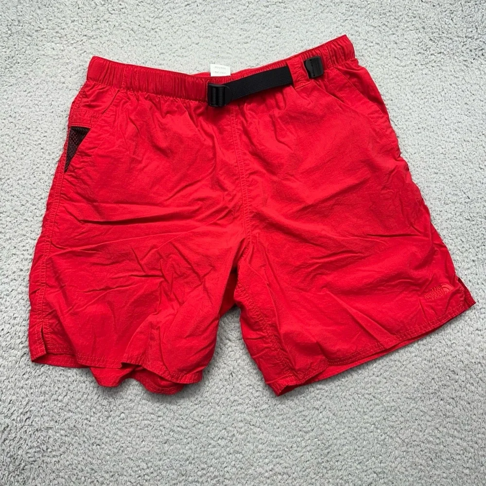The North Face AU2F Mens Medium Long Outdoor Water Sports‎ Red Shorts T183